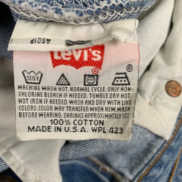 Vintage Levis 501xx Jeans Mens 40x31 (38x30) Denim Straight Leg USA Made 90s - Picture 3 of 9